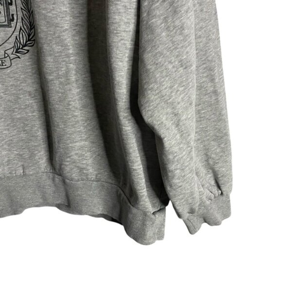 H&M x Yale University Women's Gray Relaxed Casual Crewneck Sweatshirt - Picture 4 of 13